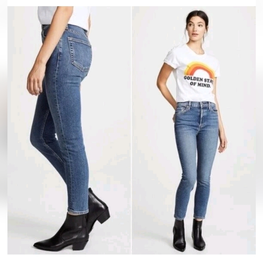 Re/Done Originals - HIGH RISE ANKLE CROP STRETCH  Size 26 Nwot